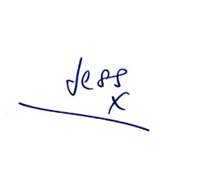 Jess's signature